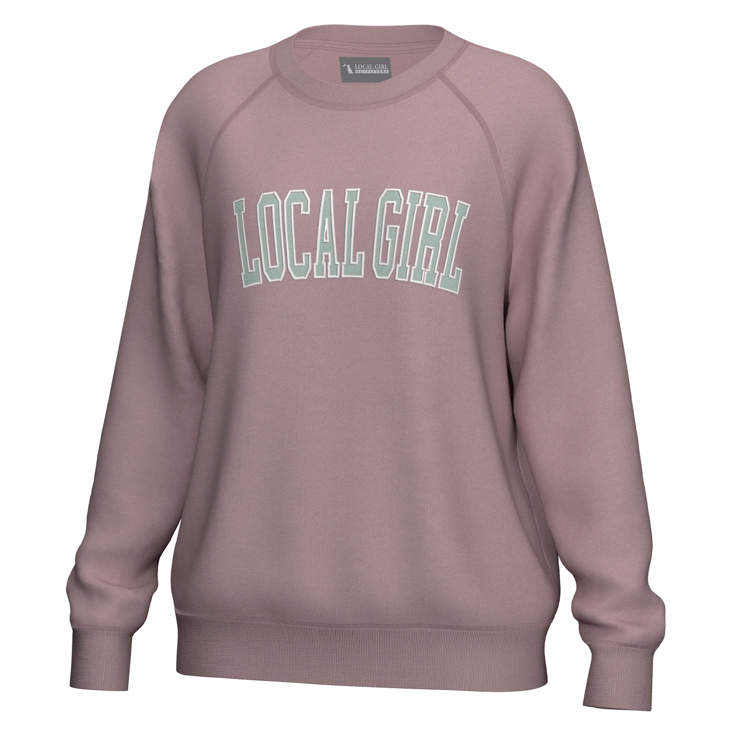 Local Girl Cotton Crewneck Blush