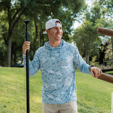 Load image into Gallery viewer, Burlebo Men's Performance Hoodie in Seaside Camo