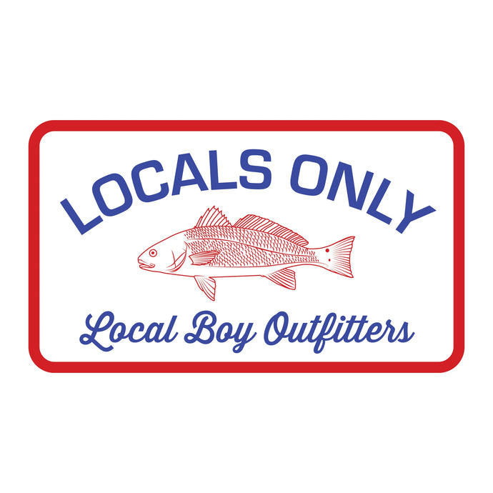 Local Boy Fisherman Patch Decal