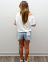 Load image into Gallery viewer, To You French Terry Off Shoulder Top in Off White