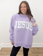 Load image into Gallery viewer, JESUS Embroidered Mock Neck Sweatshirt