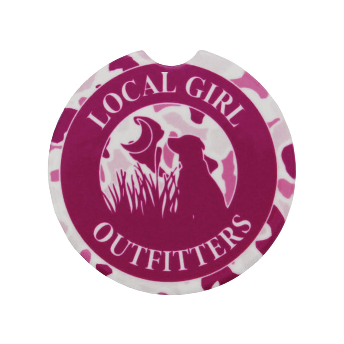 Local Girl Original Car Coaster in Pink Localflage
