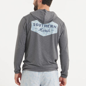 Southern Marsh Fieldtec Retro Ultralight Hoodie in Midnight Gray