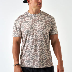 Burlebo Go To SS Tee in Classic Deer Camo