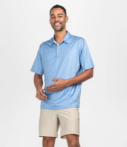 Southern Shirt Co. Men's Grayton Heather Polo in Horizon