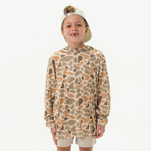 Burlebo Youth Performance Hoodie in Venado Camo