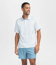 Load image into Gallery viewer, Southern Shirt Men&#39;s Hunters Hideaway Printed Polo in River Rock