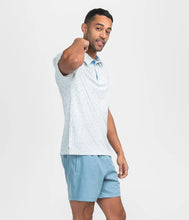 Load image into Gallery viewer, Southern Shirt Men&#39;s Hunters Hideaway Printed Polo in River Rock