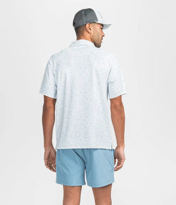 Southern Shirt Men's Hunters Hideaway Printed Polo in River Rock