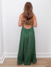 Load image into Gallery viewer, Not Doing Good Without Smocked Halter Maxi Dress-Hunter Green