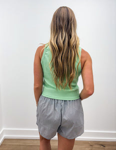 Lulu Mac DD Solid Mint Tank Tops