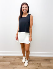 Load image into Gallery viewer, Miles On It Cropped Tank in Black