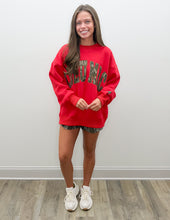 Load image into Gallery viewer, Lulu Mac Mossy Oak Bottomland Sweatshirt in Red