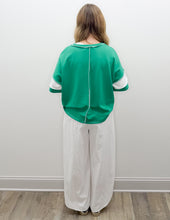Load image into Gallery viewer, Need To Go French Terry Striped Top in K Green