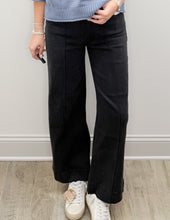 Load image into Gallery viewer, Come Over High Rise Wide Leg Pintuck Pants in Black