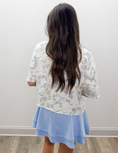 Load image into Gallery viewer, Local Girl Boxy Crop SS Tee in Forest Camo Saltwater