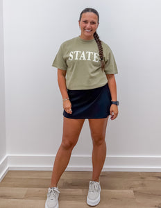 Mississippi State SS Tee in Khaki