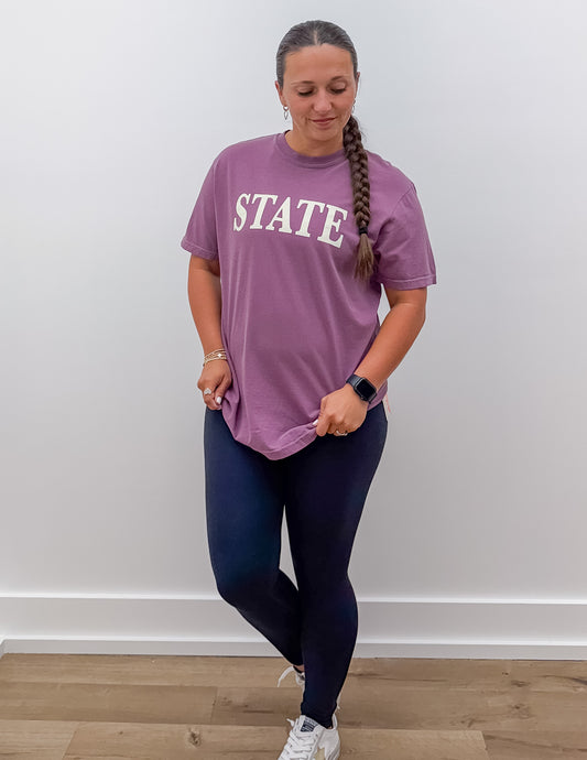 Mississippi State SS Tee in Berry