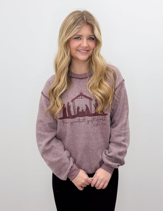 Greatest Gift Of All-Inside Out Sweatshirt