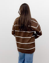 Load image into Gallery viewer, Last Thing To Do LS Top in Brown/Ivory