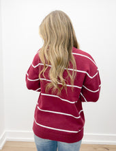 Load image into Gallery viewer, Last Thing To Do LS Top in Cabernet/Ivory