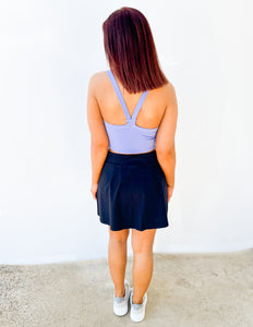 Free People All Clear Cami Solid Blueberry