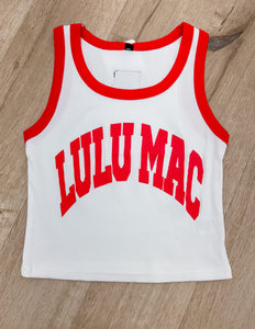 Lulu Mac White/Red Tank