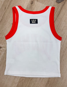 Lulu Mac White/Red Tank