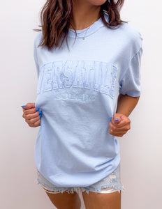 Versatile Raggy Logo Tee in Hydrangea