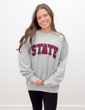 Load image into Gallery viewer, State Raggy Sweatshirt in Sports Grey