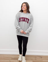 Load image into Gallery viewer, State Raggy Sweatshirt in Sports Grey