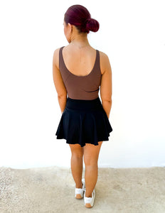 Something Like That Aligned Performance Tank in Chocolate