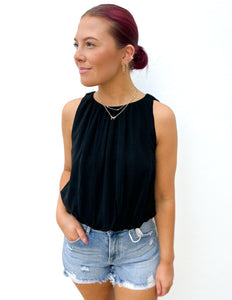 Lasting Impression Bubble Hem Blouse
