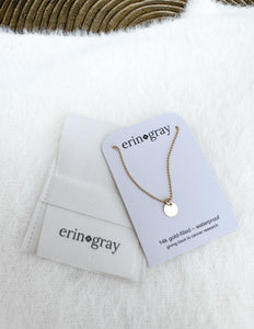 Erin Gray 14k Gold Filled Baby Bliss Luxe Circle Necklace