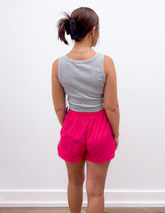 Lulu Mac DD Solid Sport Grey Tank Tops