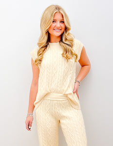 Southern Shirt Women's Comfy/Cozy Sweater Vest in Parchment