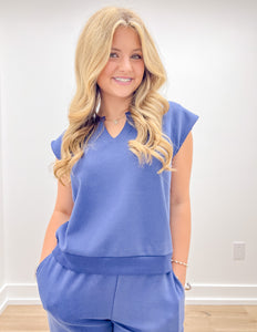 Southern Shirt Women's AstroKnit V Neck SS Top in Windsor
