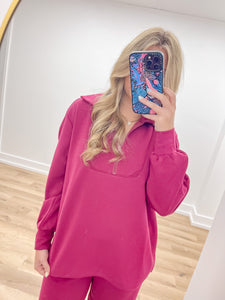 Southern Shirt Co. Astroknit Performance Pullover in Ruby