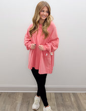 Load image into Gallery viewer, Free People Hot Shot Hooded Layer Coddy in Hibiscus