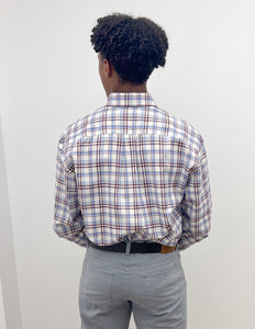 Coastal Cotton Twill Sport Shirt in Surf Twill