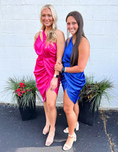 Load image into Gallery viewer, Give Me My Halo Asymetric Slit Dress Paradise Pink