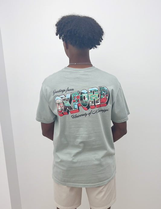 Ole Miss Greeting From Oxford SS Tee