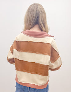 All Yours Brushed French Terry Crop Pullover