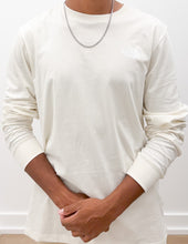 Load image into Gallery viewer, The North Face Men’s Evo Regenerative Ink Box NSE LS Tee in White Dune