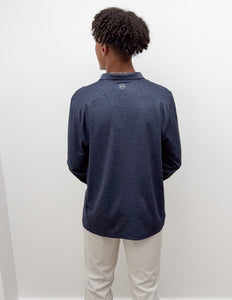 Vineyard Vines Sankaty Quarter Zip in Nautical Navy