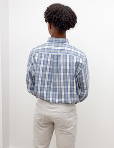 Vineyard Vines Washashore Plaid Perfect Wash Shirt in Dune Grass