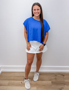 Coming For You Skort With Pockets in White