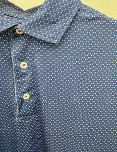 Coastal Cotton Polka Dot Printed Performance Polo