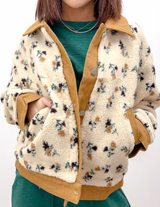 Inside My Head Floral Button Down Jacket