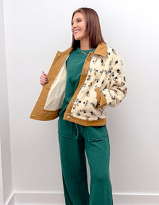 Inside My Head Floral Button Down Jacket